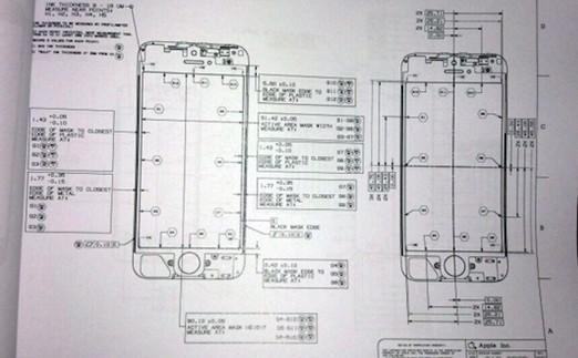 新iPhone設(shè)計(jì)圖曝光：比iPhone 4S修長(zhǎng)+4寸屏